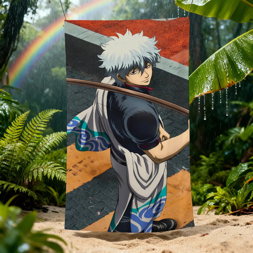 Gintama Anime Beach Towel – Quick Dry, Soft, Multi-Size