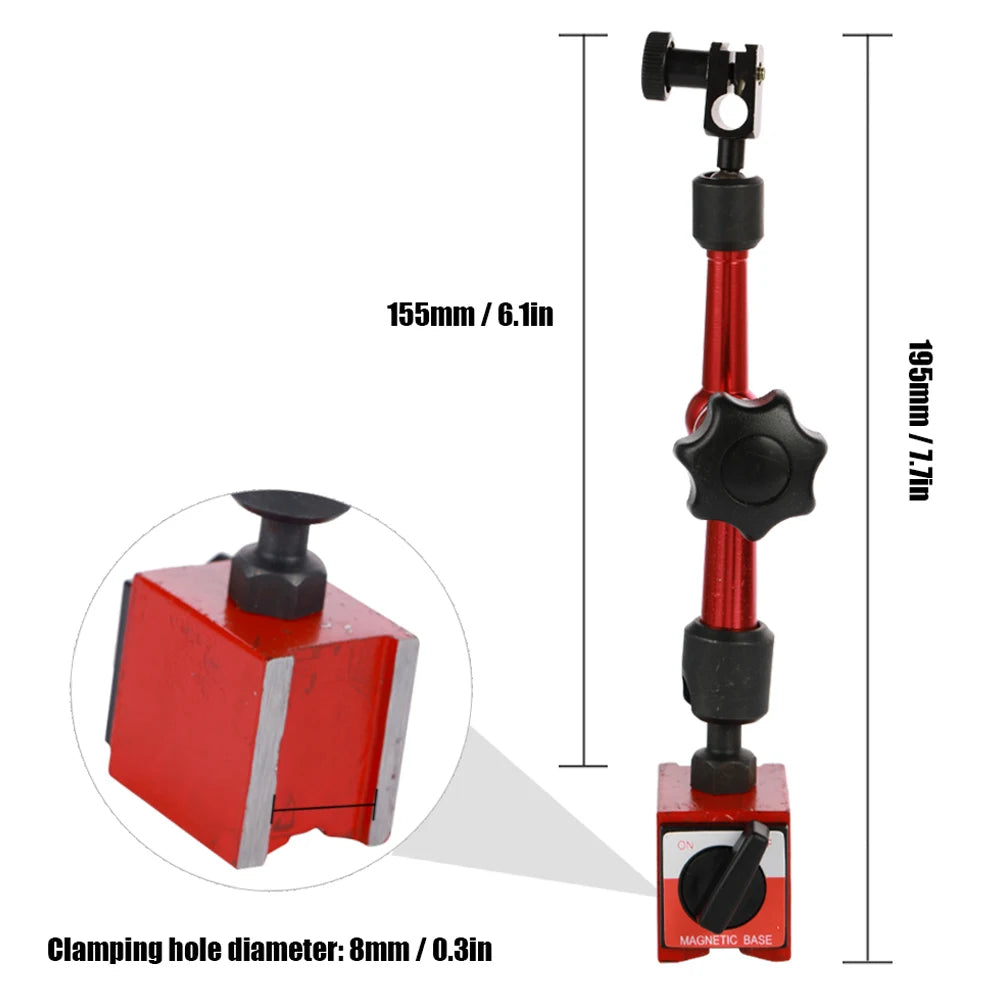 Shockproof Waterproof Leverage Dial Indicator Mini Flexible Magnetic