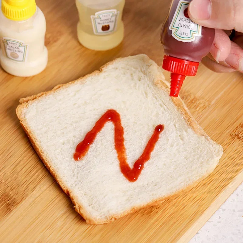 Portable Mini Sauce Squeeze Bottles | Refillable Condiment Set
