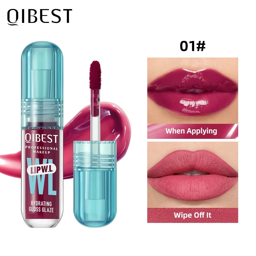 Qibest Original Moisturizing Lip Balm Lip Oil Gloss Care of The Lips Benetitnt for Lips Plumping Exfoliating Plumping Gloss Oil Peaceful Pleasures Health and Wellness 01