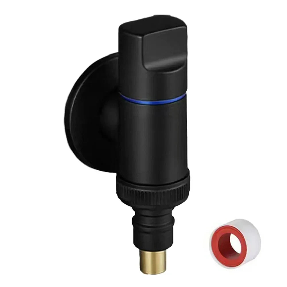 G1/2 Wall-Mount Brass Angle Valve – Washing Machine Water Shut-Off