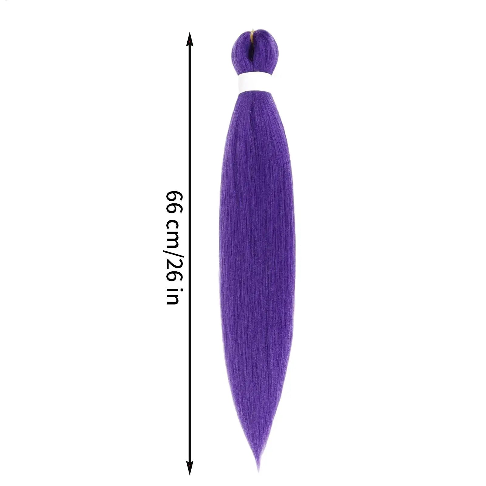 Synthetic Long Straight Ponytail Extensions Braiding Hair Colored Braiding Hair DIY Braided Purple Hair Accessoy For Halloween Peaceful Pleasures Health and Wellness