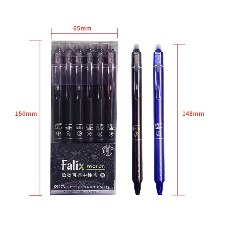 12-Pack 0.5mm Press Gel Pens – Smooth Writing School & Office
