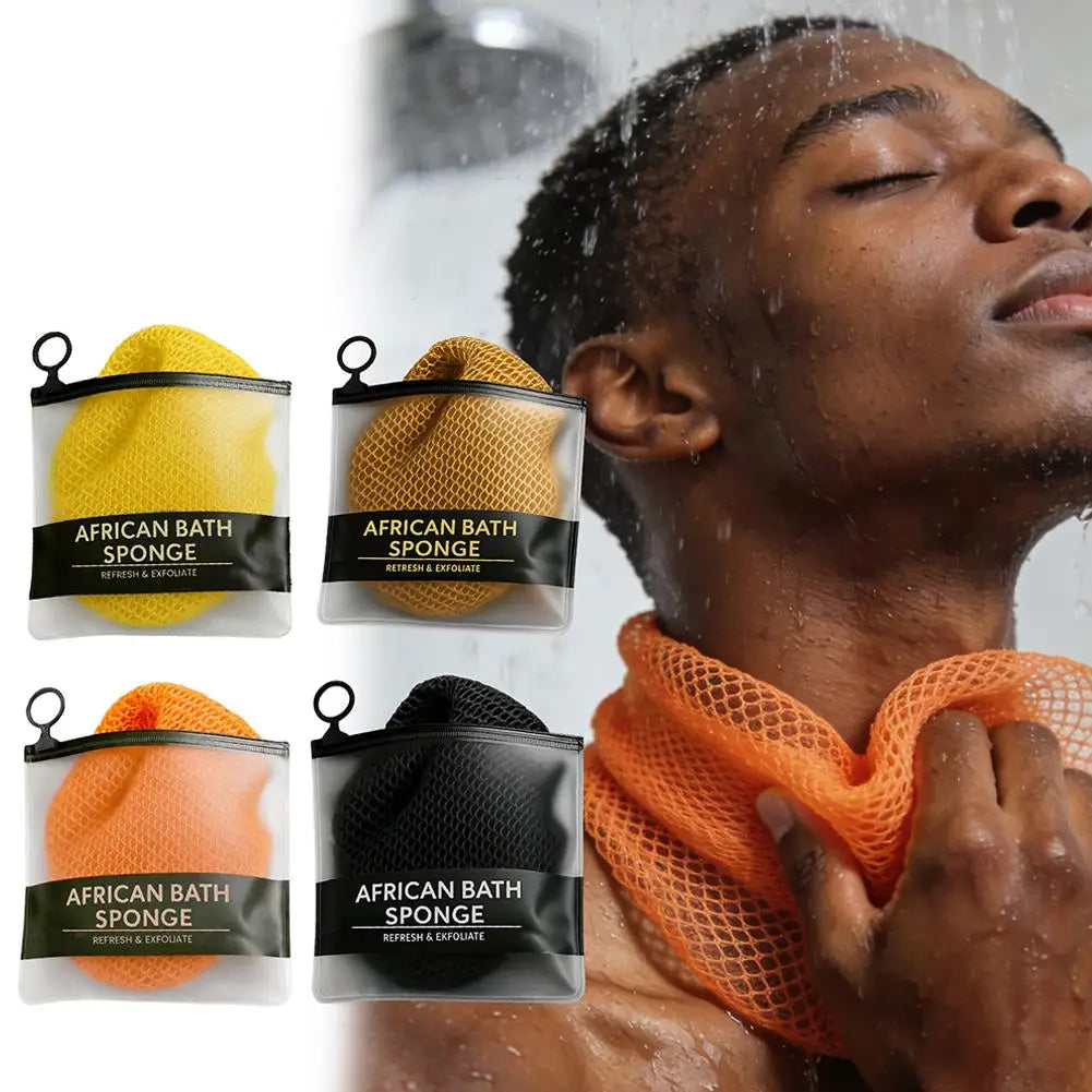 Exfoliating Body Mesh Scrubber | Reusable Bath Net Sponge Body Exfoliating Scrubber Peaceful Pleasures Health and Wellness