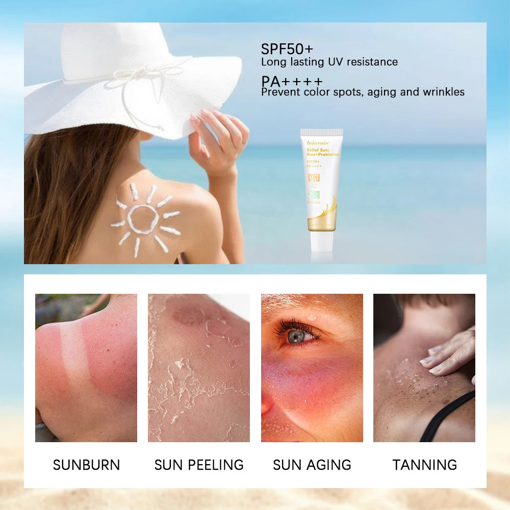 Lakerain SPF50 Rice Probiotics Sunscreen for Skin Protection Peaceful Pleasures Health and Wellness