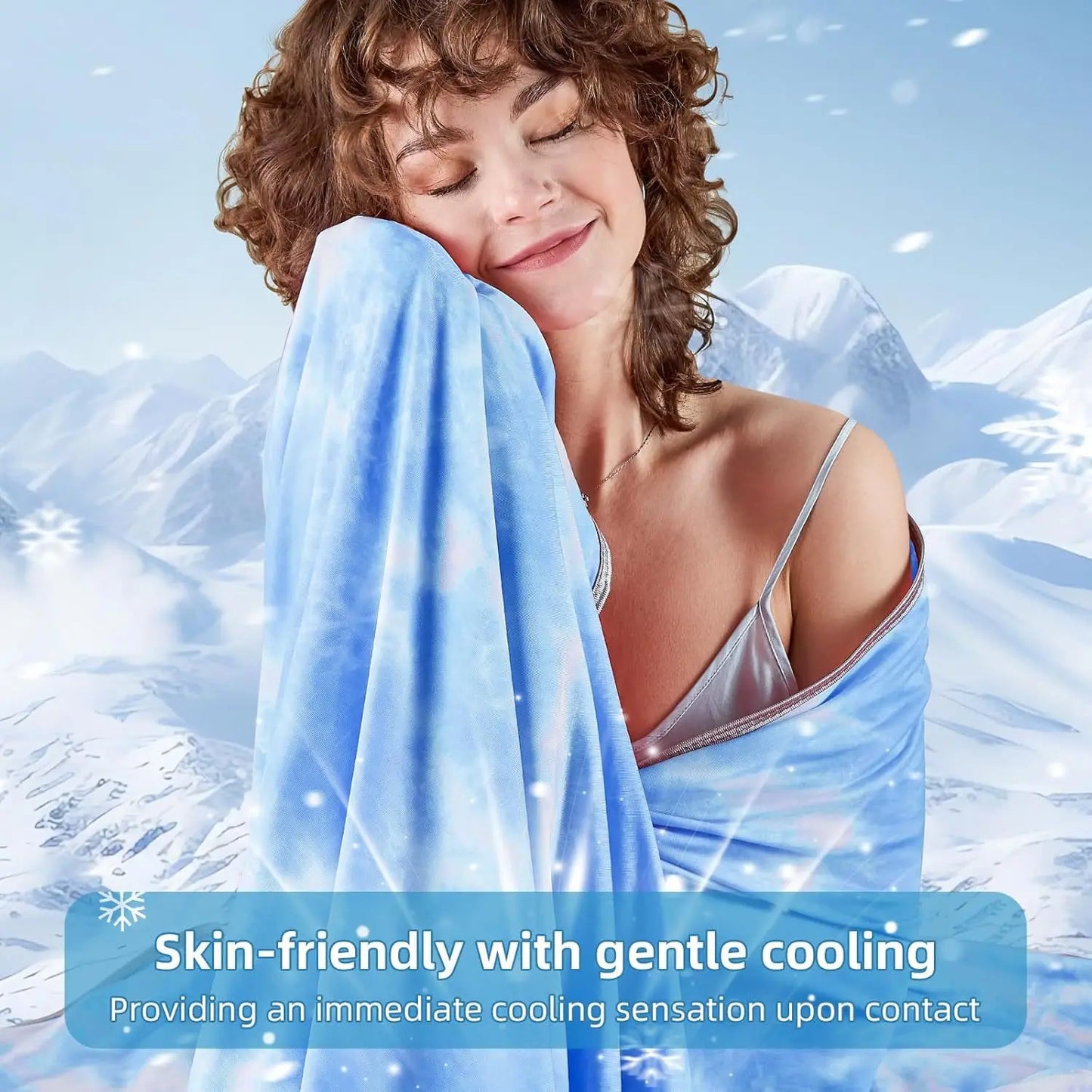 Cooling Blanket for Hot Sleepers Summer Blanket to Keep Adults Cool for Night Sweats Lightweight Breathable Bedding Queen Peaceful Pleasures Health and Wellness