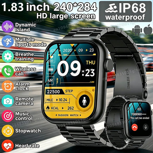 2026 New Full Touch Screen Smart Watch For Men Women Gift 100+Sports Fitness Watch Bluetooth Waterproof Call Digital Smartwatch Peaceful Pleasures Health and Wellness