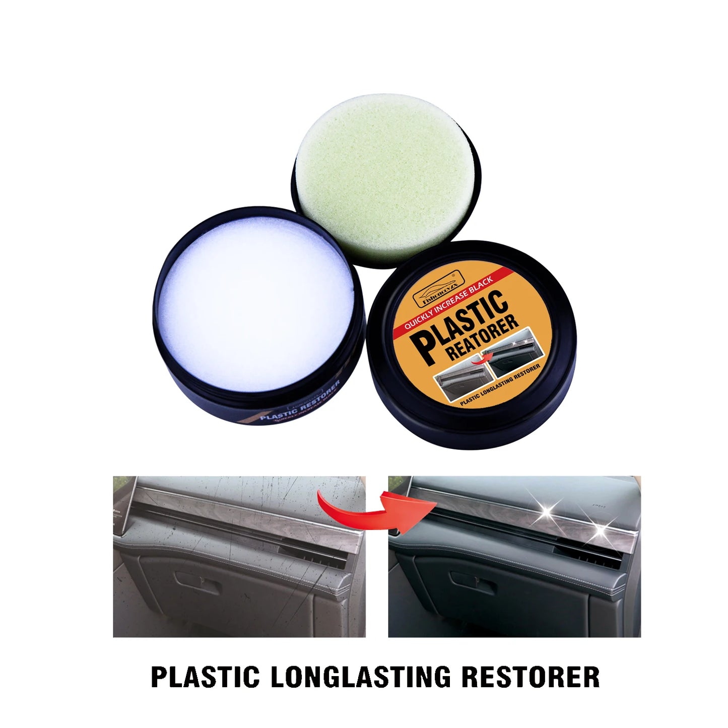 Car Plastic Restorer Back To Black Gloss Auto Interior Leather & Panel Renewal Wax Coating Agent Auto Polish And Repair Coating Peaceful Pleasures Health and Wellness