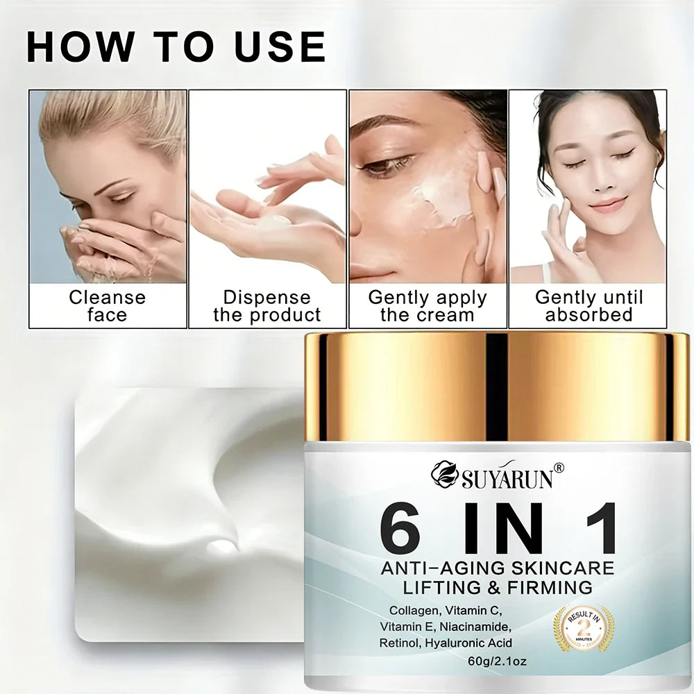 SUYARUN 6-in-1 Anti-Aging Collagen Face Cream | All Skin Types