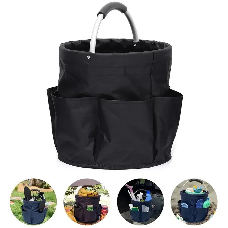 Outdoor Portable Foldable Oxford Cloth Storage Basket Foldable Storage Basket Peaceful Pleasures Health and Wellness