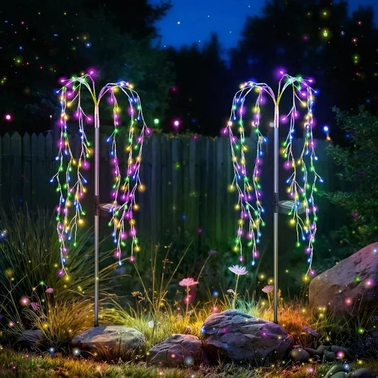 Solar Fireworks Dandelion LED Garden Lights – Outdoor Decor Solar Garden Light Peaceful Pleasures Health and Wellness