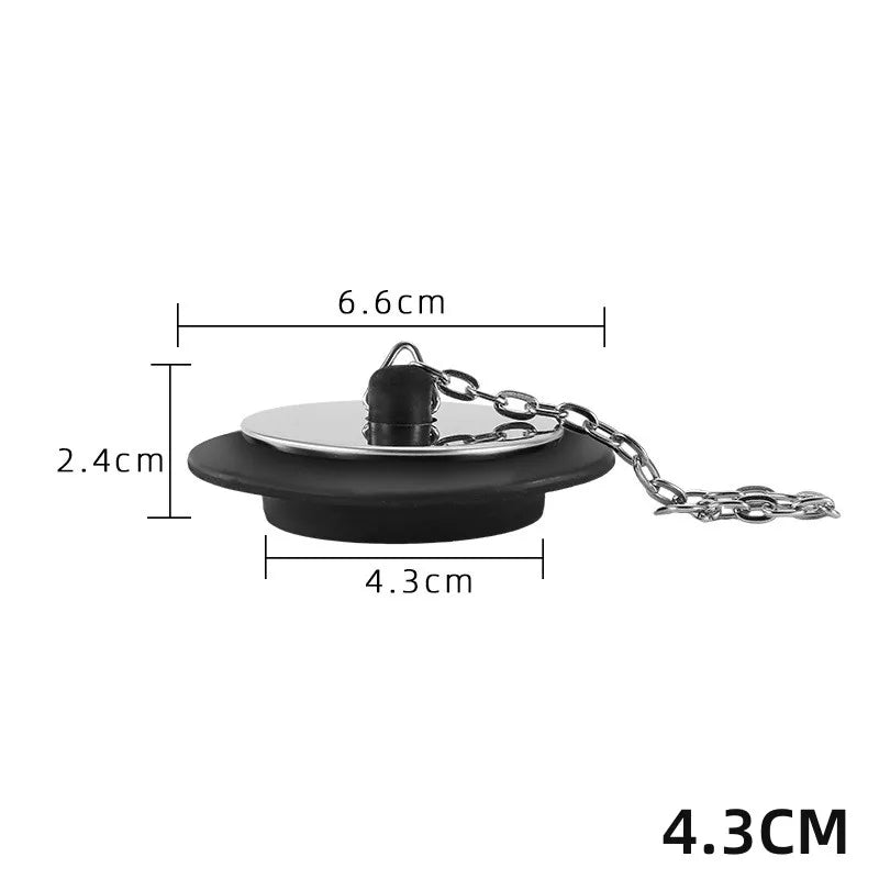 Universal Rubber Sink Plug & Bathtub Drain Stopper | Kitchen & Bath