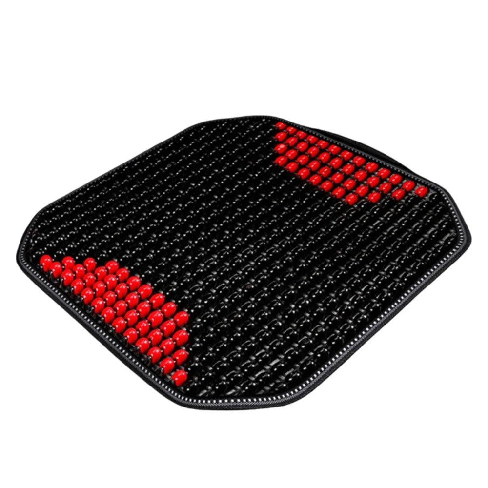 Wooden Beads Seat Cushion | Breathable Cooling Chair Pad