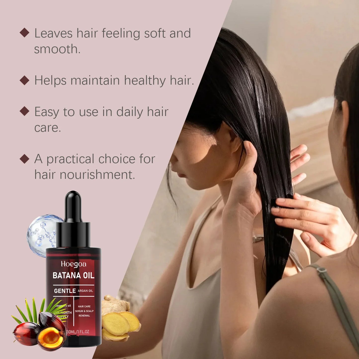 HOEGOA Batana Essential Oil – Nourishing Hair Treatment 30ml