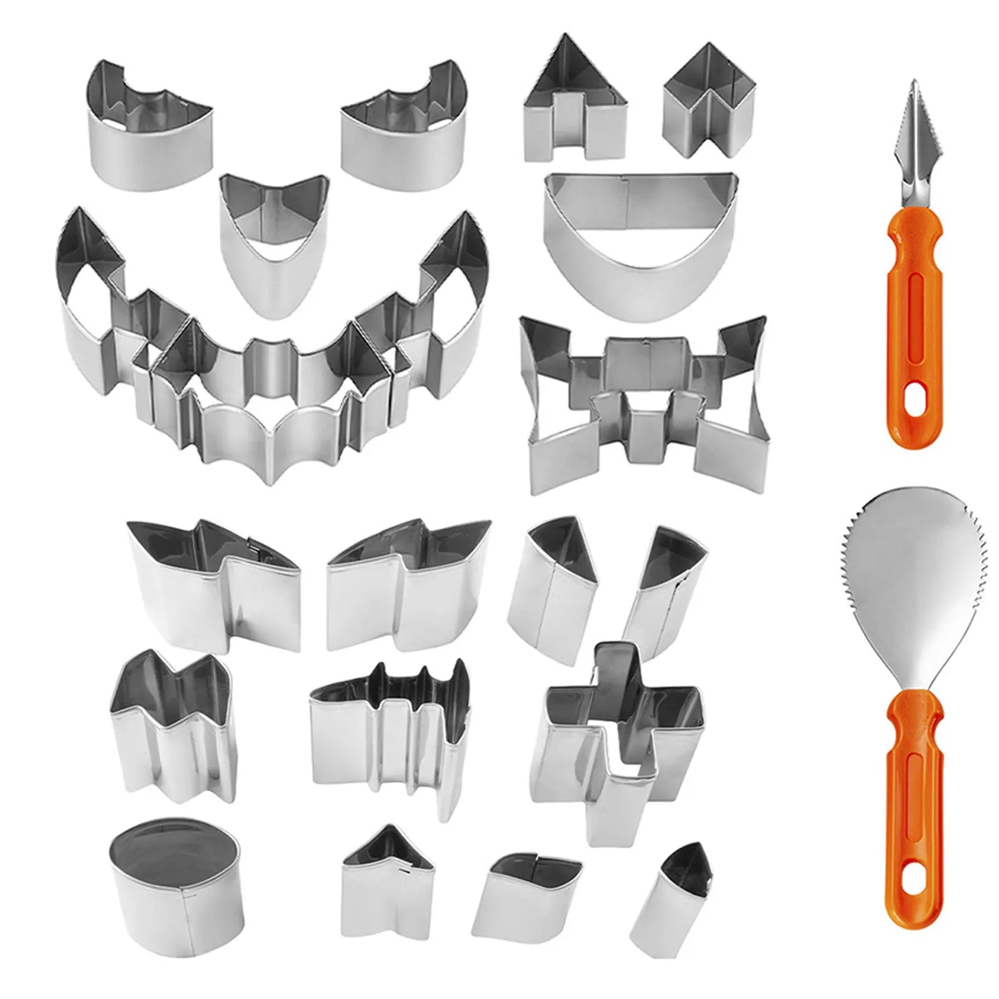 Halloween Pumpkin Carving Kit – Safe Stainless Steel Tools for Kids