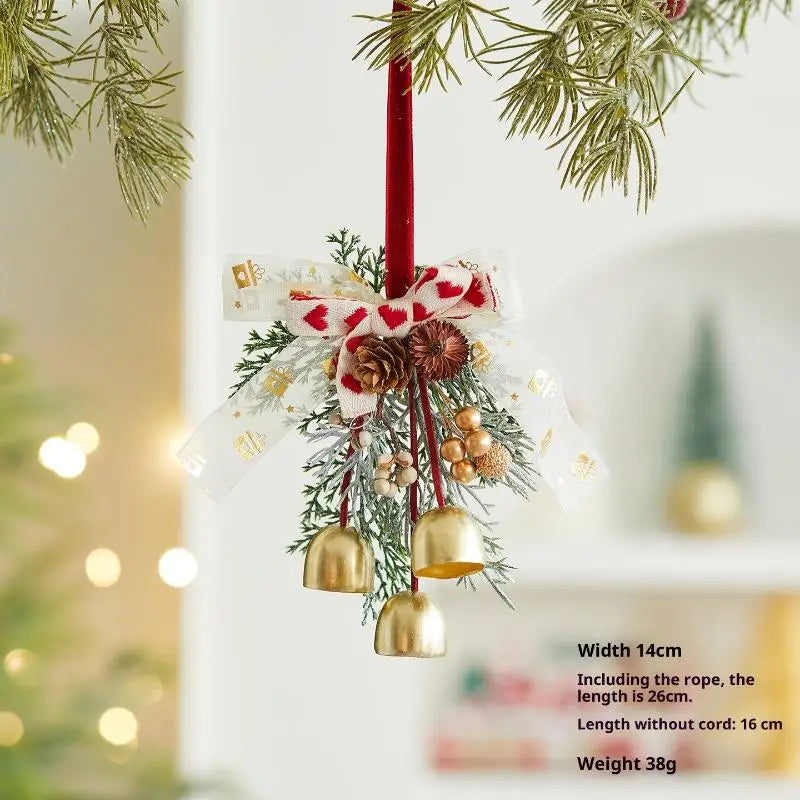 Christmas Bell Garland Ornaments | Festive Tree Pendants