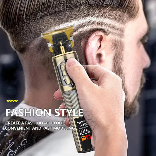 Vintage T9 Hair Clipper Professional Carving USB Fast Rechargeable Beard Hair Trimmer For Mens Provide Portable Precise Shaving Peaceful Pleasures Health and Wellness