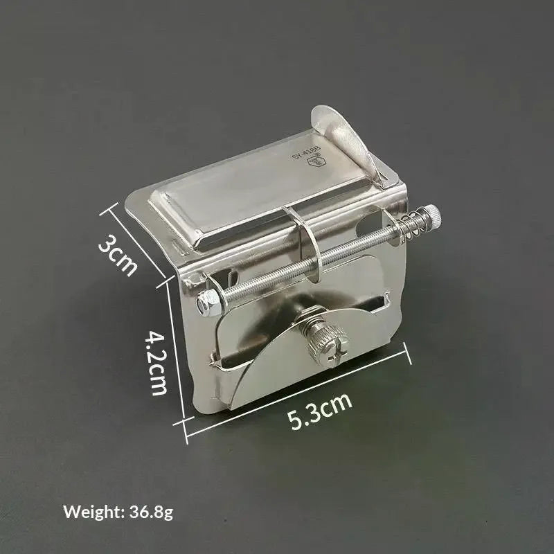 Stainless Steel Overlock Gauge – Adjustable Seam & Lace Guide