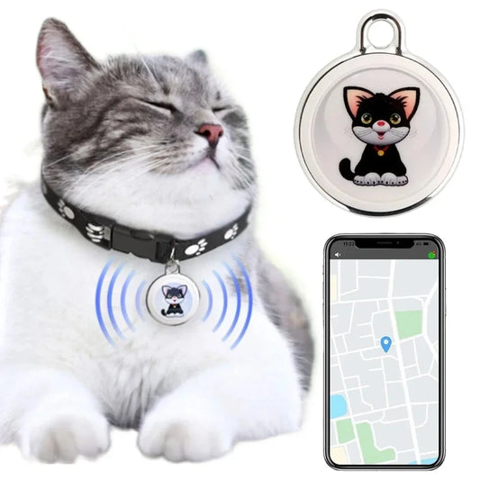 Pet Anti-Lost GPS Tracker Bluetooth-compatible Waterproof Real-time Tracking Smart Wearable Locator For Dog Cat Collar Finder Peaceful Pleasures Health and Wellness