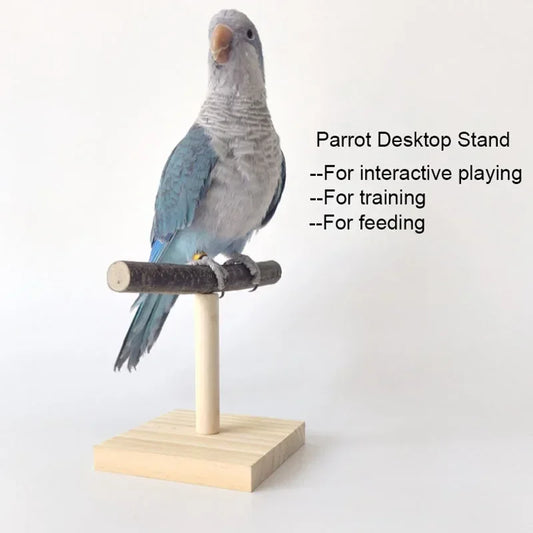 Natural Wood Branch Desktop Perch Stand – Birds & Small Pets Bird Perch Stand Peaceful Pleasures Health and Wellness