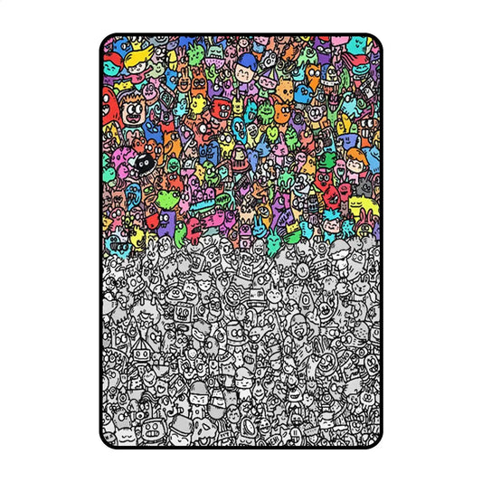 DIY Coloring Blanket with Markers | Lamb's Wool Art Blanket Gift DIY Coloring Blanket Peaceful Pleasures Health and Wellness