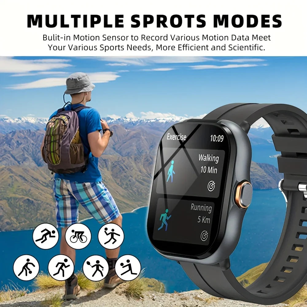 ERUN Smartwatch with TWS Earbuds | 2.01" Display, Fitness Tracker