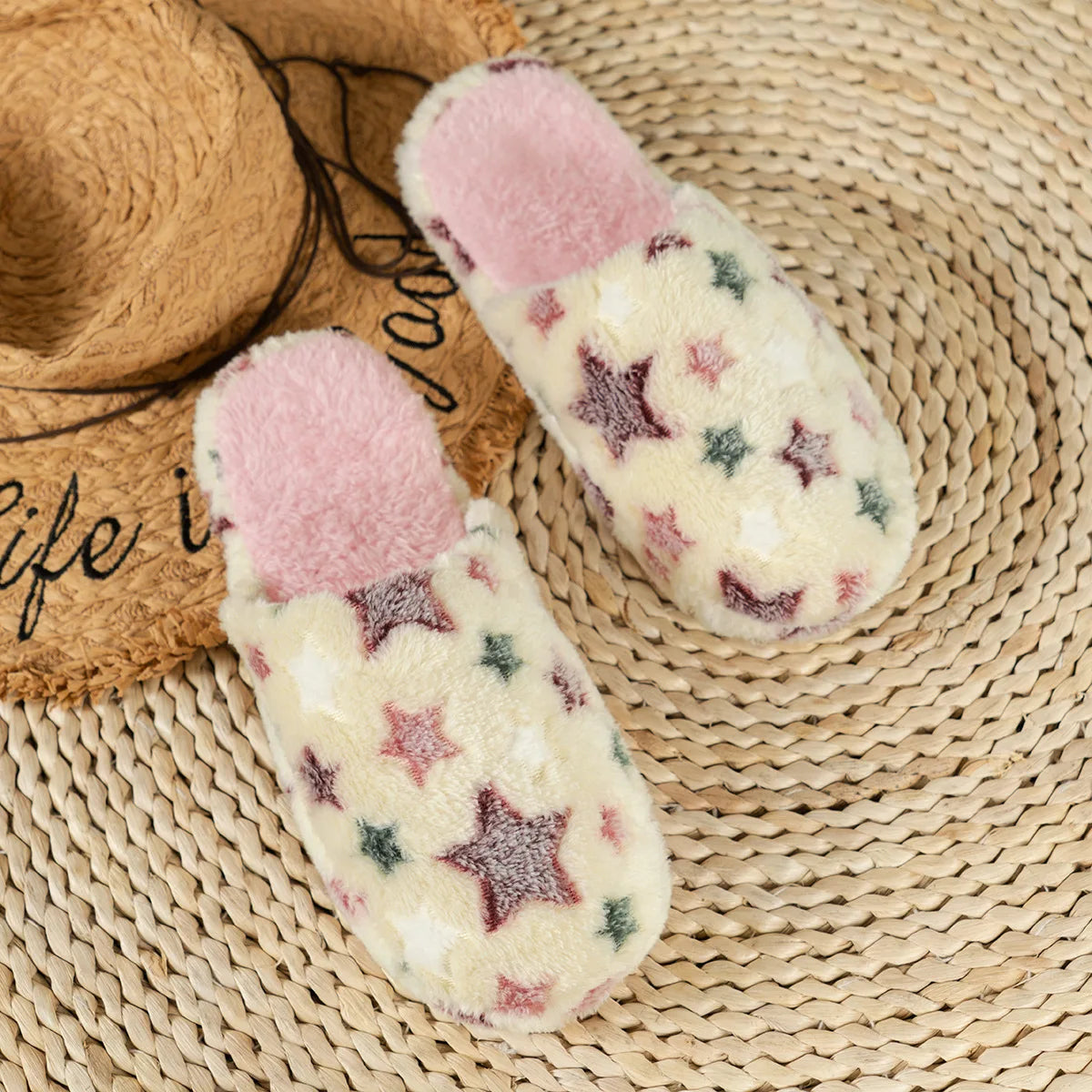Warm Plush Indoor Slippers | Anti-Slip Soft House Slides