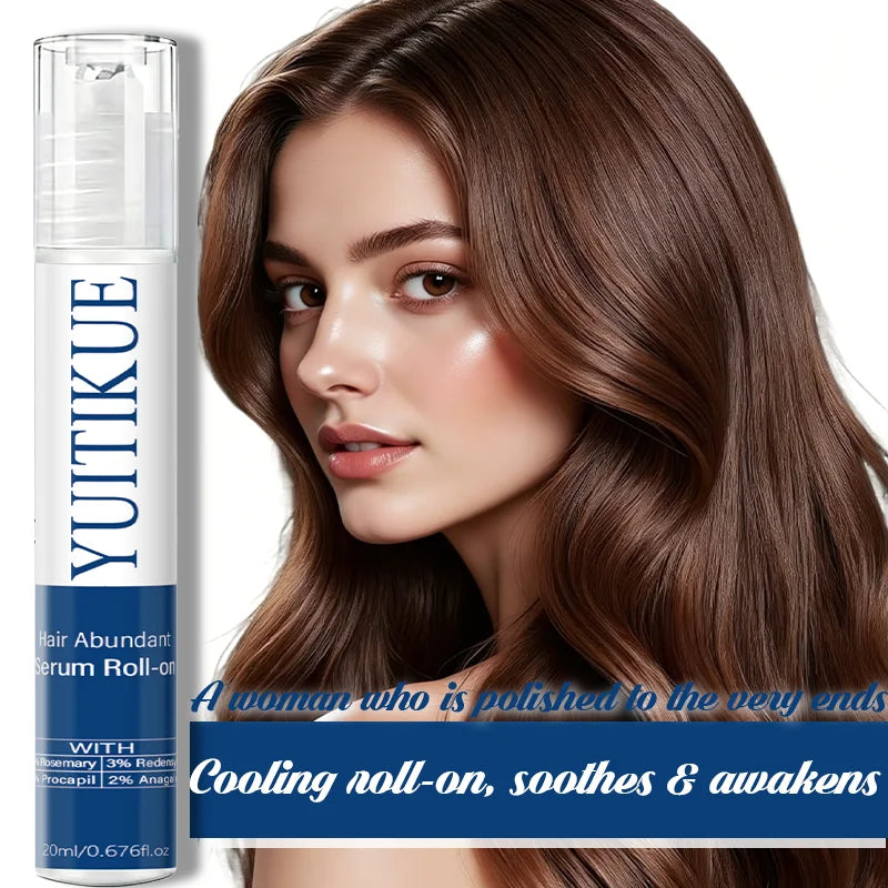 YUITIKUE Hair Abundant Serum Roll-on with Rosemary Redensyl Procapil Anagain Hair Care Scalp Treatment Serum 20ml Peaceful Pleasures Health and Wellness