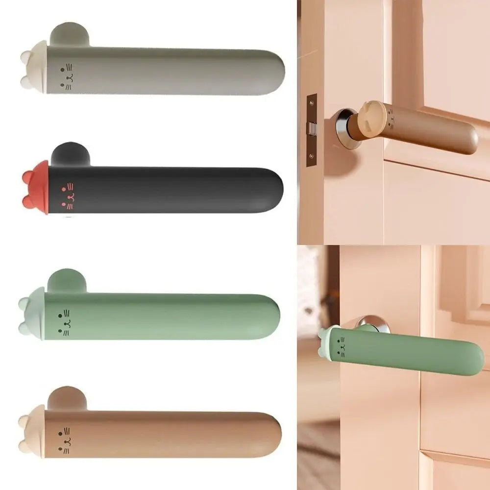 Cat Silicone Door Knob Cover – Wall Protector & Noise Buffer