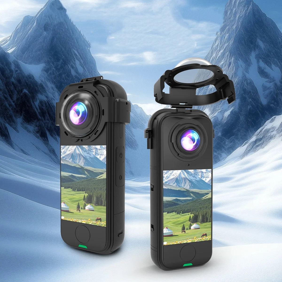 Protective Lens For Insta360 x4 Air Camera Anti-Fog And Dust Protection For Your Camera Snap-On Design For Simple Installation Peaceful Pleasures Health and Wellness