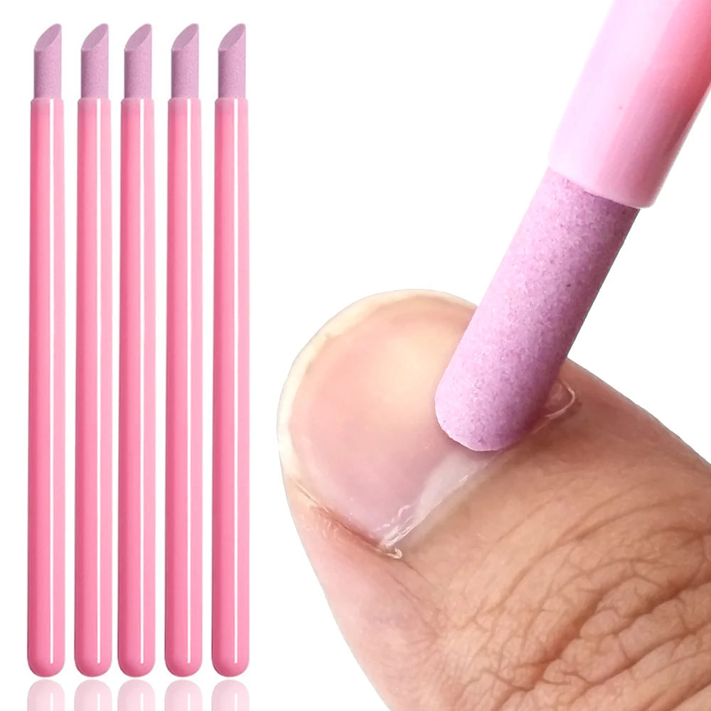 5pcs Portable Quartz Nail Grinding Pen, Nail Art Cuticle Dead Skin Remover, Nail Manicure Stick, Nail Files Accessories Tool Peaceful Pleasures Health and Wellness