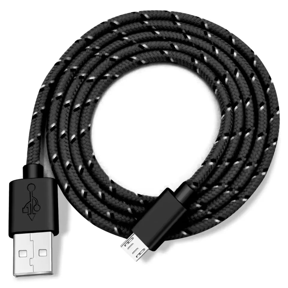 Nylon Braided Micro USB Fast Charge Cable 1M 2M 3M – Android