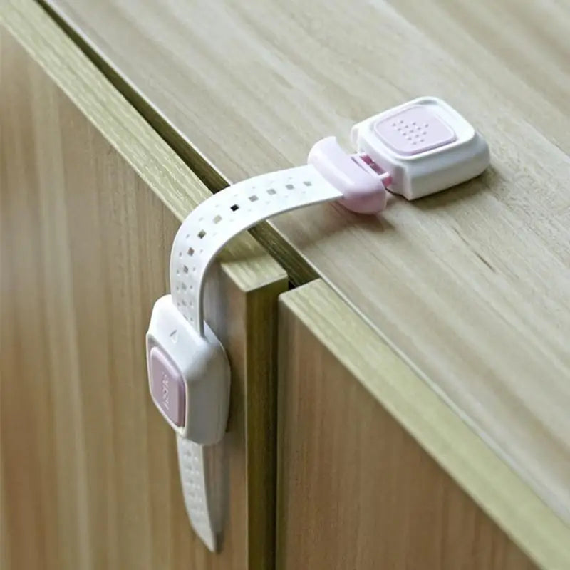 Child Safety Strap Locks for Drawers, Fridge & Cabinets