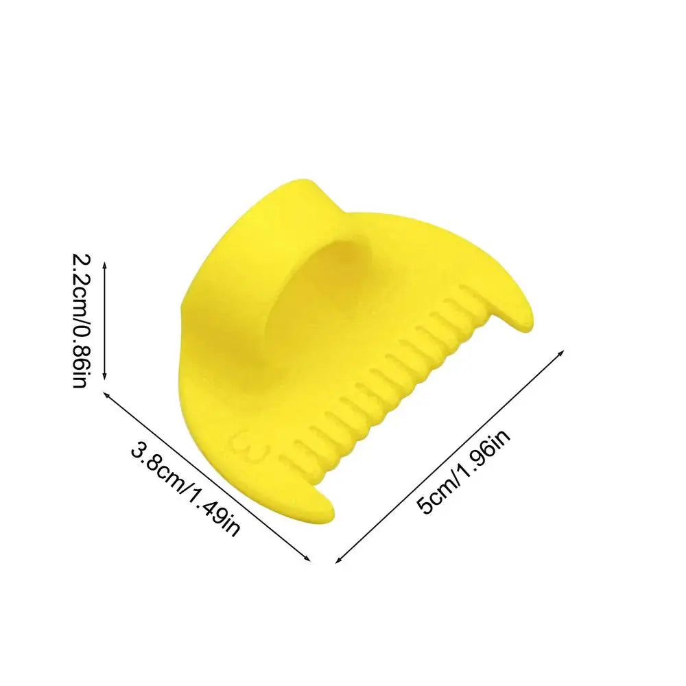 Finger Template Hand Sewing Sewing Needle Gauge Measuring Tool Needle Thimble Finger Protector Quilting Alignment Tool For Craft Peaceful Pleasures Health and Wellness Yellow 3mm China Mainland