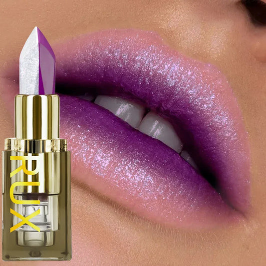 KAFURUX Purple Glitter Two-Tone Lipstick | Long-Lasting Tint Shimmer Lipstick Oasis Select
