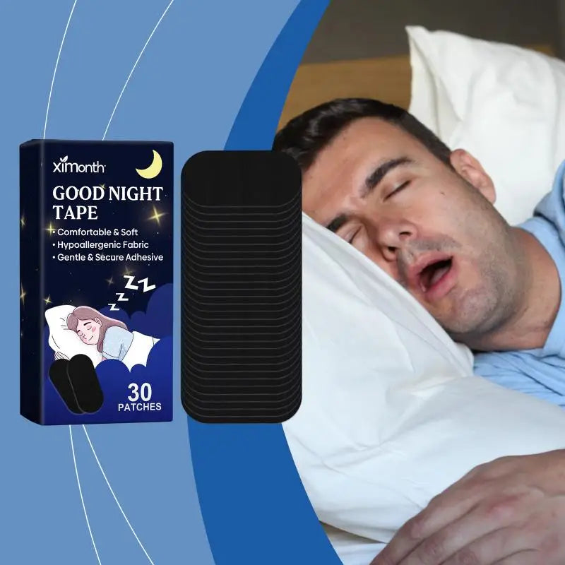 30Pcs Portable Sleep Patch Physical Ventilation Breathabl Anti-snoring Sleep Patch Enhance Nighttime Sleep Quality Sleep Patch Peaceful Pleasures Health and Wellness