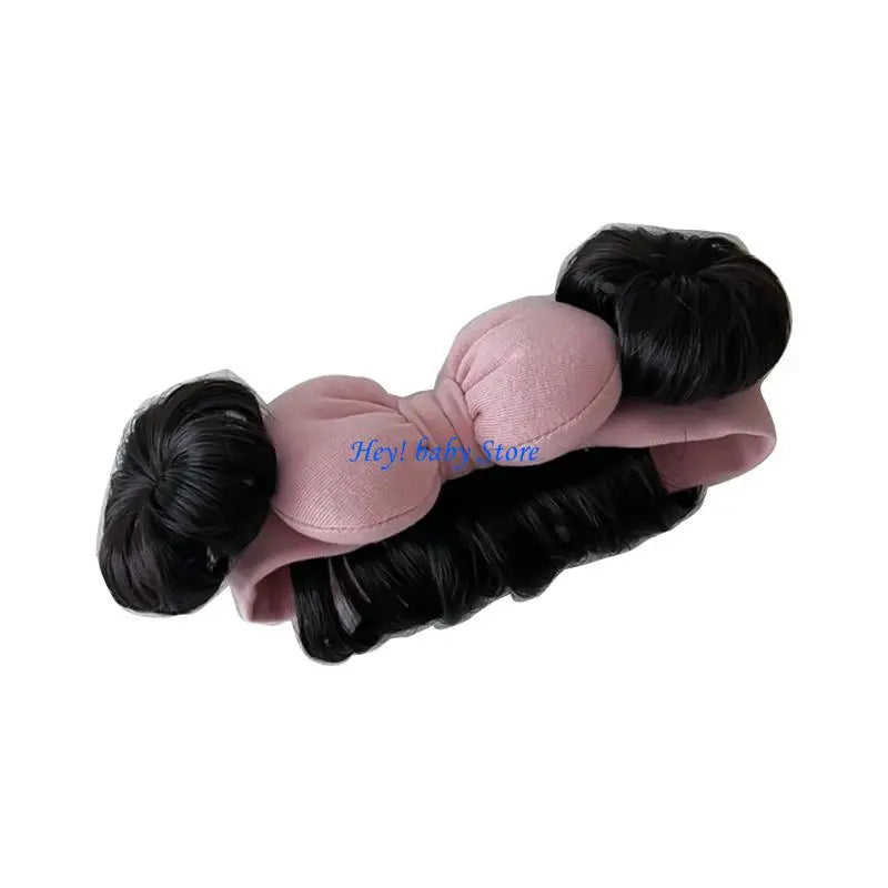 Baby Girl Bowknot Bun Headband | Cute Hair Accessory 0–2 Yrs