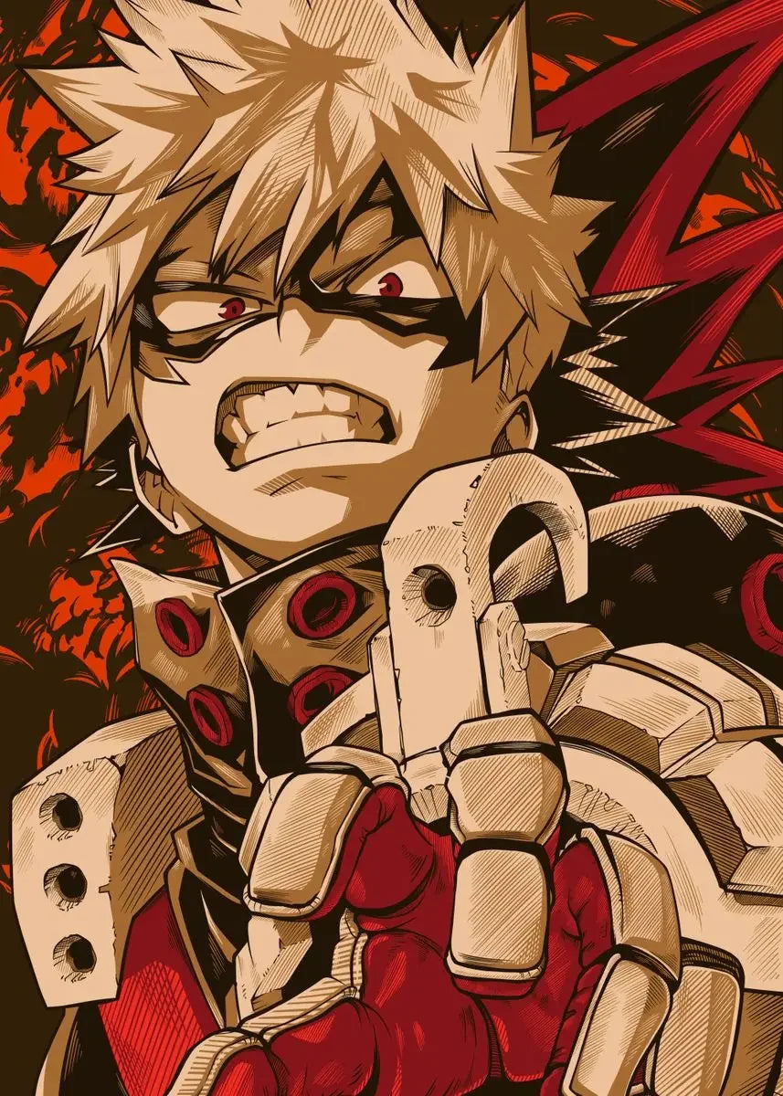 My Hero A-Academia Poster Anime Canvas Painting Wall Print Picture for Boy Bedroom Home Decor Cuadros Peaceful Pleasures Health and Wellness by-3 40x50cm Unframed