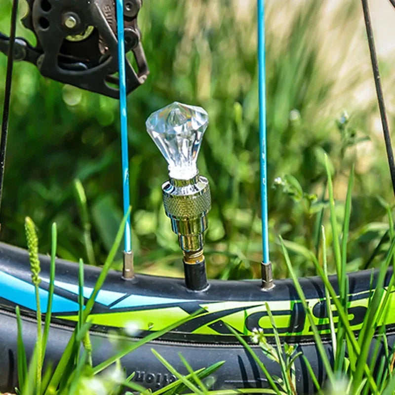 Rainbow Diamond Tire Valve Stem Light – Car Motorcycle Bike