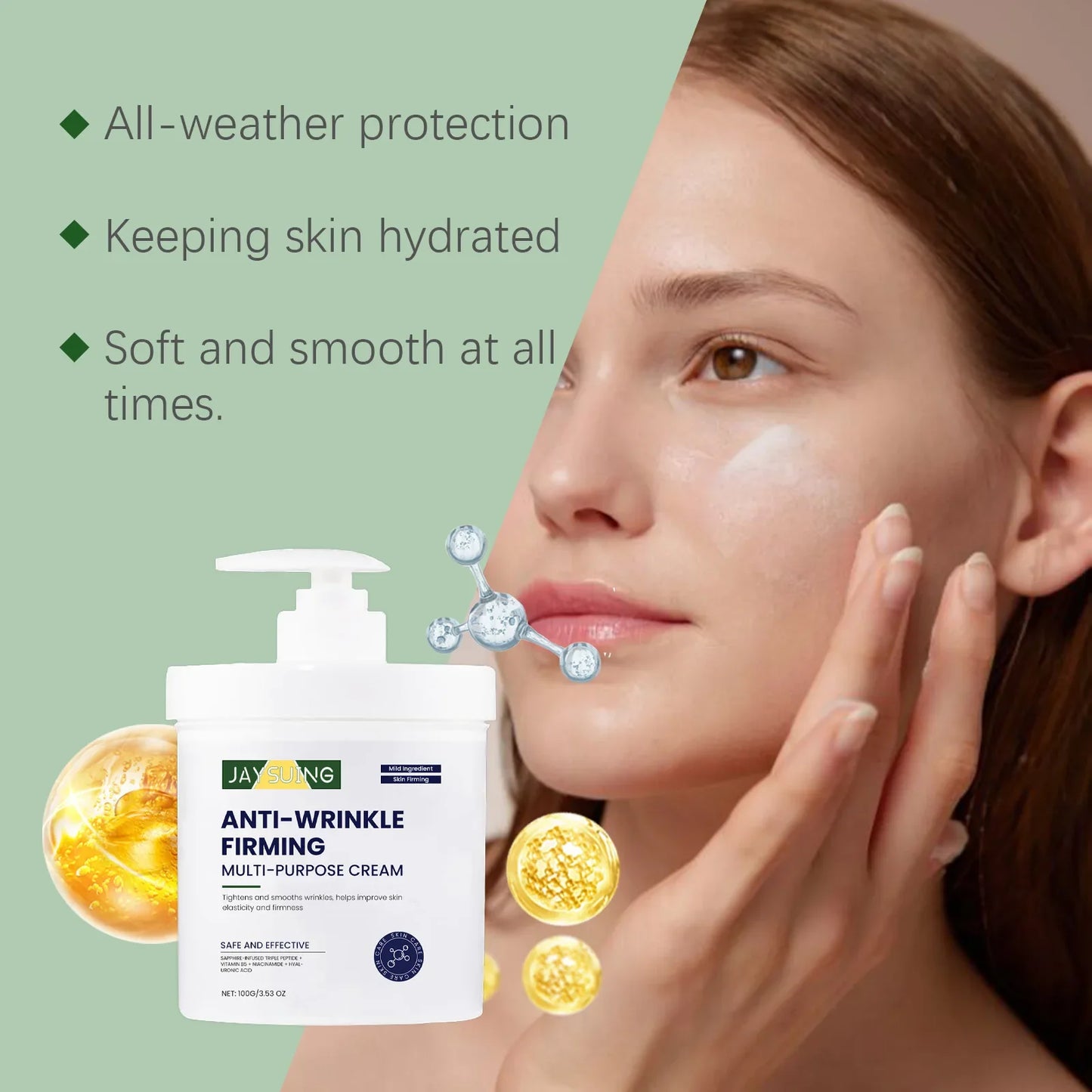 Jaysuing Firming Face Cream – Anti-Wrinkle Moisturizer 100g