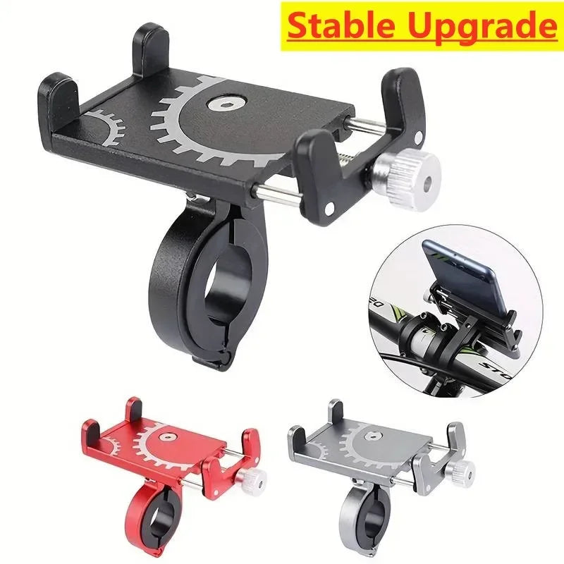 Metal Riding MTB Motorcycle Bicycle Phone Holder Aluminum Alloy Anti-slip Bracket Support GPS Clip Bike Phone Stand for iPhone Peaceful Pleasures Health and Wellness