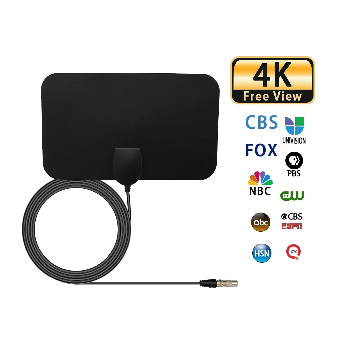 Mini Indoor HDTV DVB-T Antenna – 50-Mile Range, 1080p