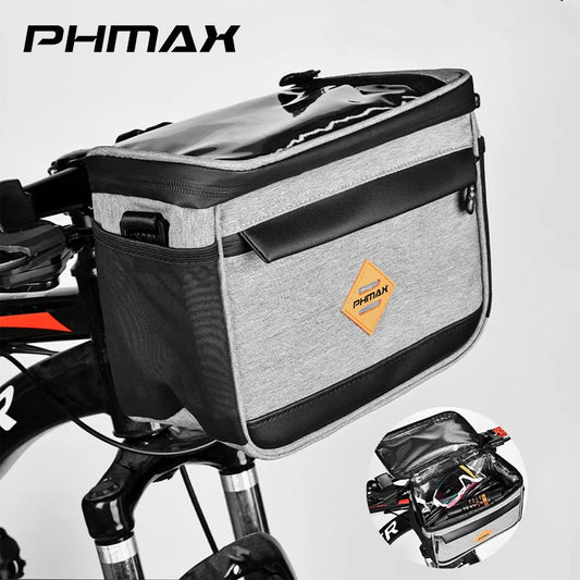 PHMAX 4.5L Waterproof Bicycle Front Bag | Touch Screen Phone Bag Bicycle Handlebar Bag Oasis Select
