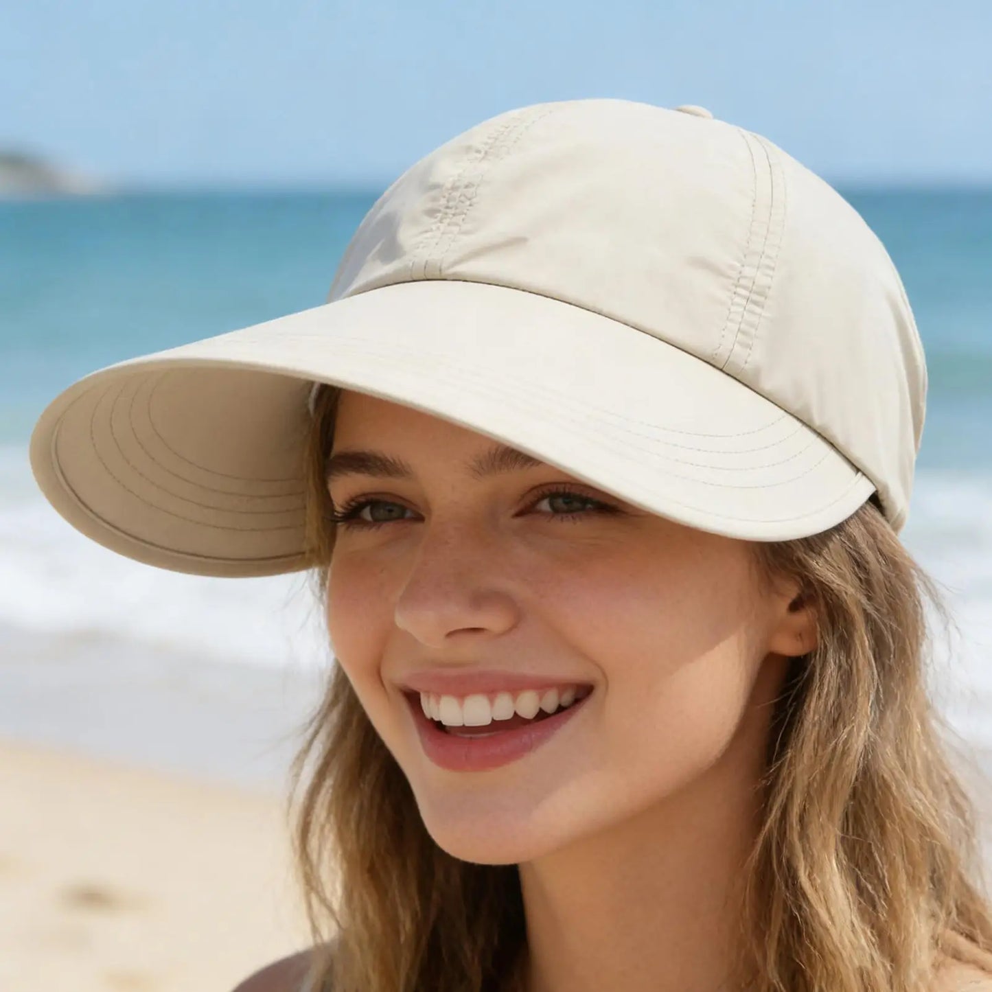 Wide Brim UV Sun Hat – Adjustable Breathable Unisex Outdoor Cap