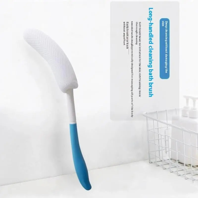 1 Pcs Bath Soft Back Scrubber Brush Bath Shower Scrubbing Mesh Brush With Handle Exfoliating Scrub Massager Bath Supplies Peaceful Pleasures Health and Wellness