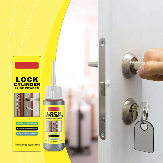 Lock Cylinder Graphites Lubricant Powder Dry Lubricant Powder For Lock Cylinder Long-Lasting Lubricant With No Dust Door Locks Peaceful Pleasures Health and Wellness