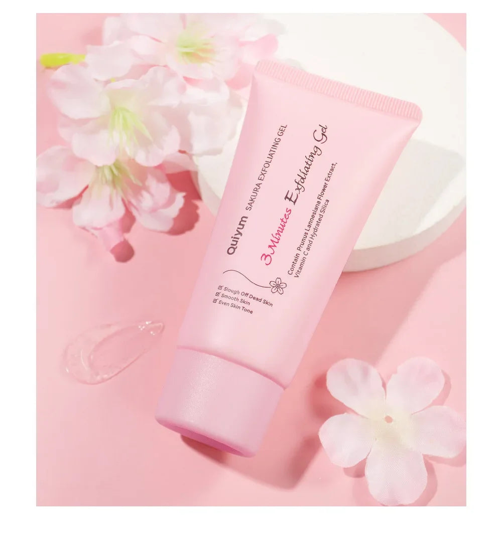 Sakura Exfoliating Peeling Gel Facial Scrub Moisturizing Nourishing Repair Scrubs Face Cream Beauty Skin Care 30g/50g Peaceful Pleasures Health and Wellness 50g