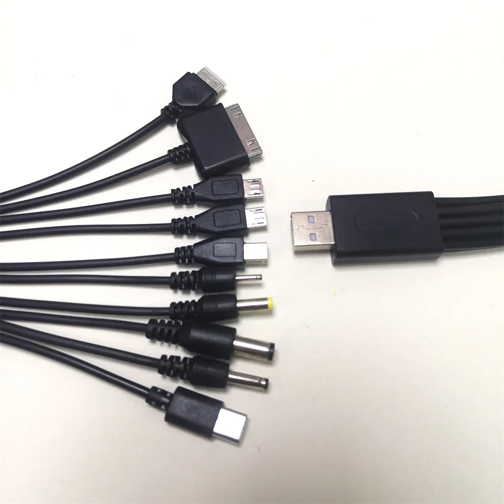 10-in-1 Multi-Head USB Charging Cable – Universal Multi-Port Peaceful Pleasures Health and Wellness