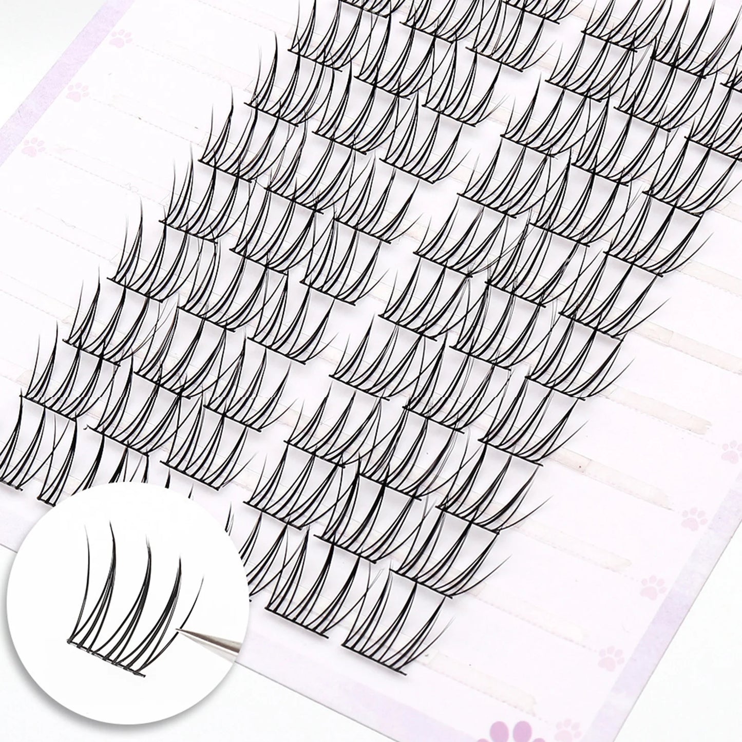 Korean Idol Manga Cluster Lashes | Wispy 3D Lash Extensions False Lash Extensions Peaceful Pleasures Health and Wellness