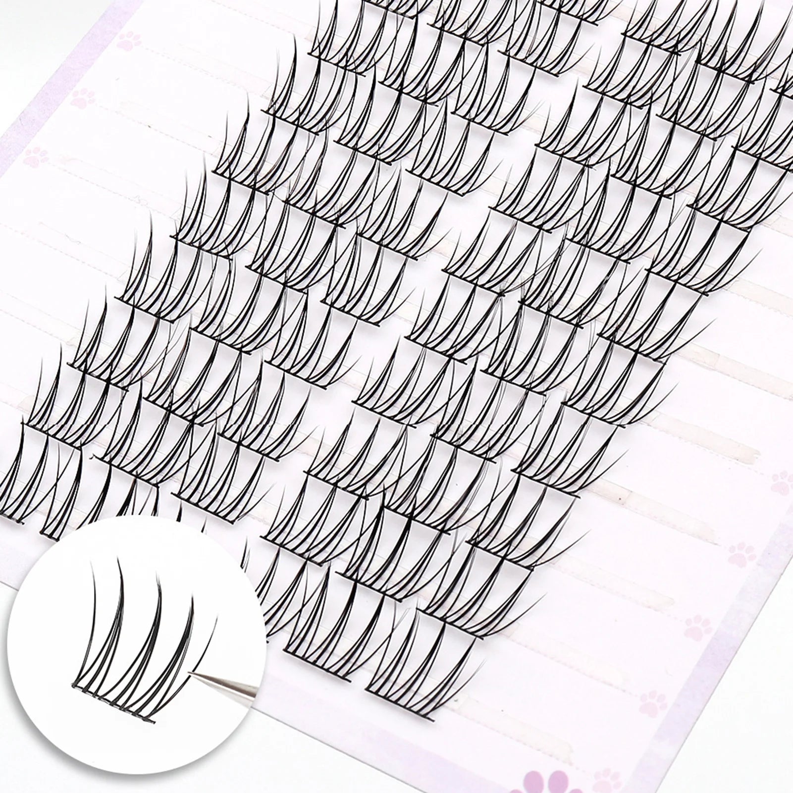 Korean Idol Manga Cluster Lashes | Wispy 3D Lash Extensions False Lash Extensions Peaceful Pleasures Health and Wellness